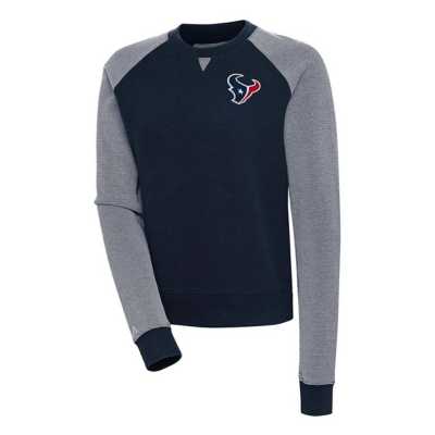 Women's Antigua Red/White Houston Texans Play Long Sleeve T-Shirt