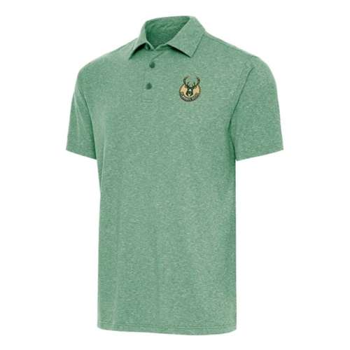 Antigua Milwaukee Bucks Brushed Metallic Par 3 Polo polo ralph lauren striped button down shirt item Witzenberg Sneakers Sale Online