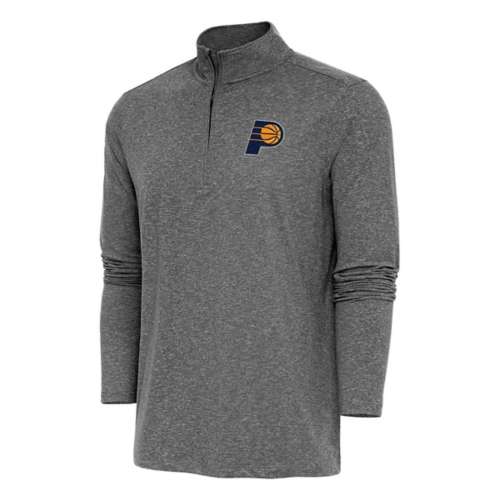 Antigua Indiana Pacers Hunk 1/4 Zip pullover grey Long Sleeve 1/4 Zip