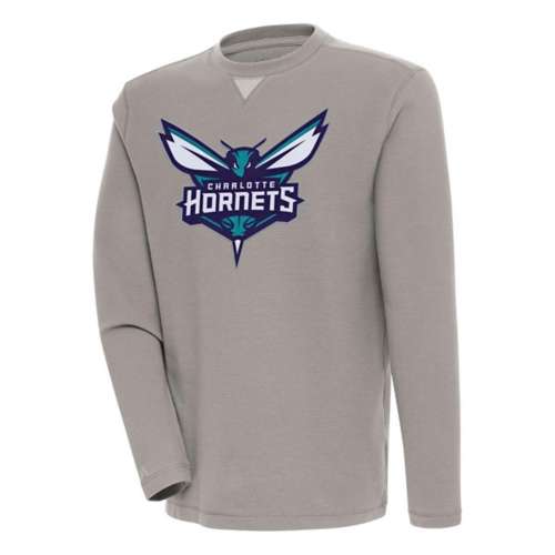 Antigua Charlotte Hornets Big Logo Flier Bunker Crewneck