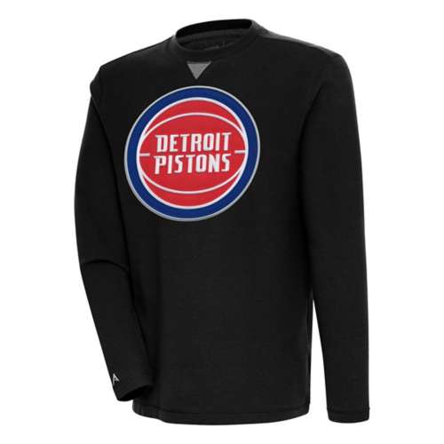 Men's Antigua Oatmeal Detroit Tigers Flier Bunker Pullover Sweatshirt