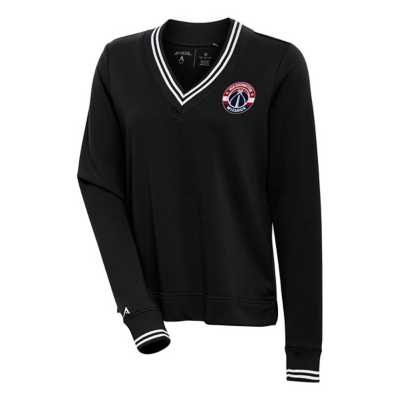 San Francisco 49ers Antigua Women's Play Long Sleeve T-Shirt - Black/White