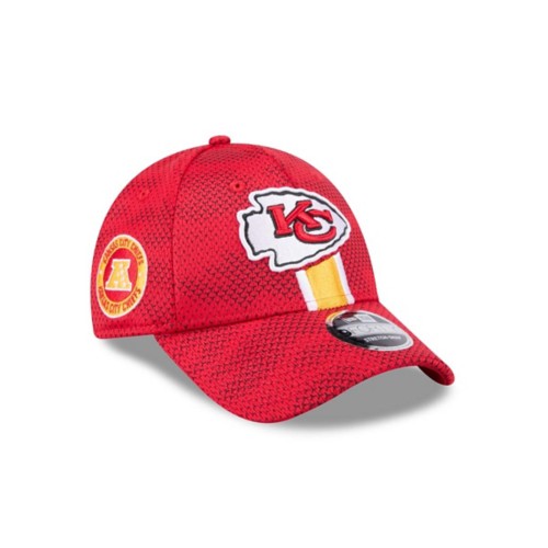 New Era 59FIFTY Cappello Aderente Uomo Kansas City Chiefs Rosso | 2025 Sideline Ufficiale NFL Con Tessuto Quill Tech - 3