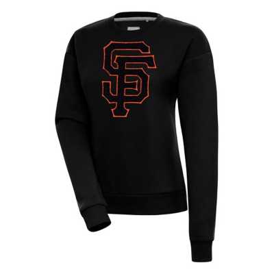 Antigua MLB Chenille Patch Victory Pullover Hoodie, Mens, M, Houston Astros Black