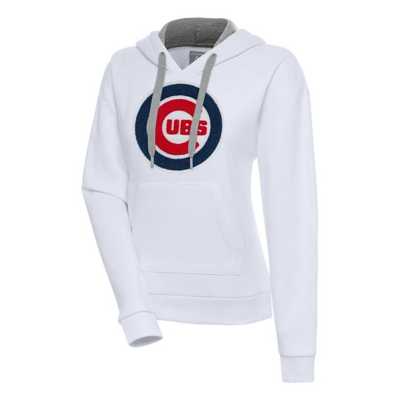 Antigua MLB Chenille Patch Victory Hoodie, Mens, S, Los Angeles Dodgers Navy/Grey