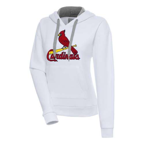 St. Louis Cardinals Antigua Victory Pullover Hoodie - Heathered Gray, Size: XL, Grey