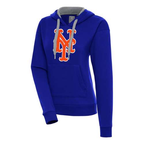 Antigua Women's New York Mets Chenille Victory Pullover Hoodie