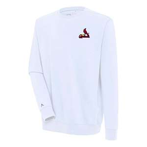 Los Angeles Rams Antigua Victory Chenille Pullover Sweatshirt - Heather Gray