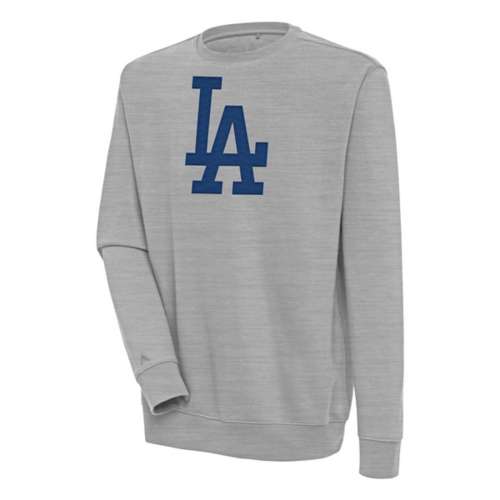 Adidas MLB Baseball Girls Los Angeles Dodgers Classic Baseball Shirt, Gray - L