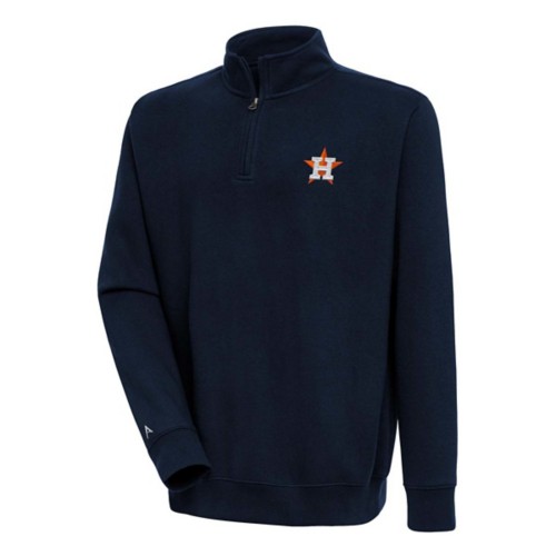 Antigua Houston Astros Victory Mock Pullover Long Sleeve 1/4 Zip - Primary Image