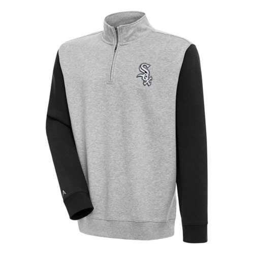 Antigua Chicago White Sox Victory CB Mock Classic pullover Long Sleeve 1/4 Zip