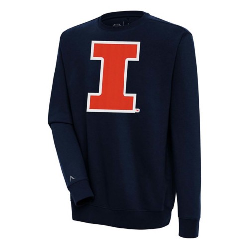 Antigua Illinois Fighting Illini Big Logo Victory Crew