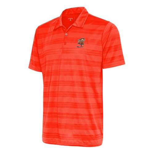 Men's Antigua Red Atlanta Braves Compass Polo 