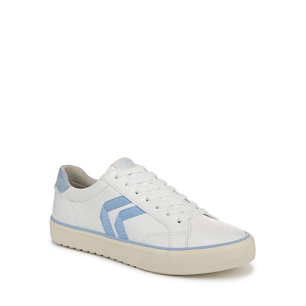 Women's Dr. Scholls Offline Sneakers 9 Regular White Blue/Faux Leather