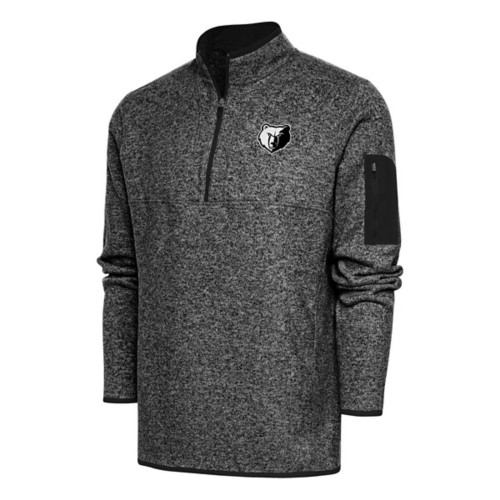 Antigua Memphis Grizzlies Brushed Metallic Fortune Long Sleeve 1/4 Zip - Primary Image