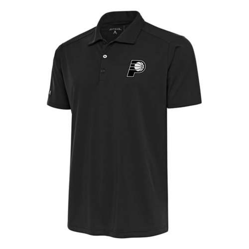 Antigua Indiana Pacers Brushed Metallic Tribute Polo