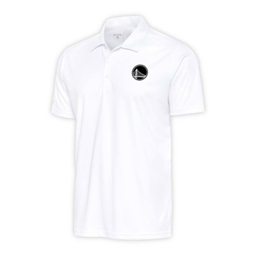 Antigua Golden State Warriors Brushed Metallic Tribute Tall Polo - Primary Image