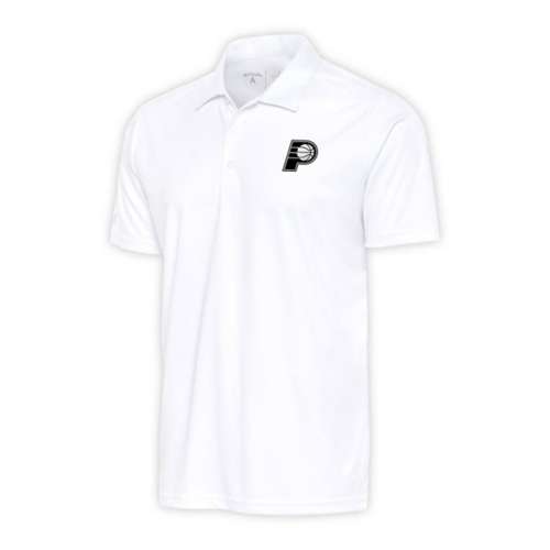 Antigua Indiana Pacers Brushed Metallic Tribute Tall Polo
