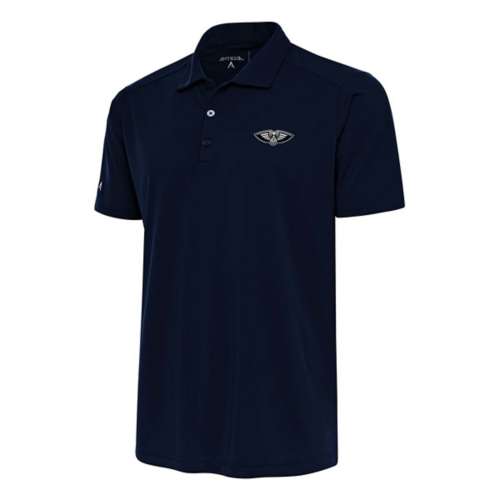 Antigua New Orleans Pelicans Brushed Metallic Tribute Tall Polo
