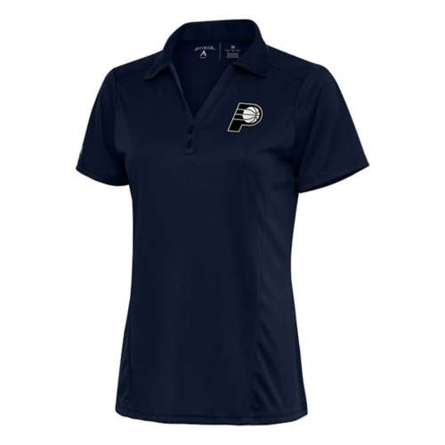 Antigua Women's Indiana Pacers Brushed Metallic Tribute Polo
