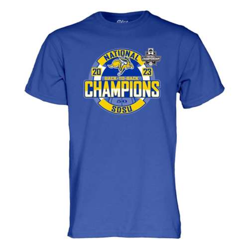 Blue 84 South Dakota State Jackrabbits 2023 National Champions Look Ahead T-Shirt