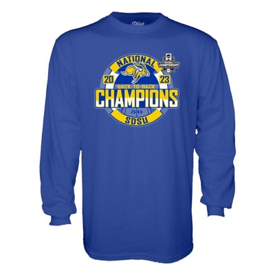 Blue 84 South Dakota State Jackrabbits 2023 National Champions Look Ahead Long Sleeve T-Shirt