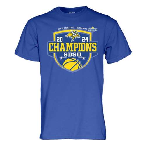 Blue 84 South Dakota State Jackrabbits South Dakota State 2024 Basketball Summit League Champions T-Shirt