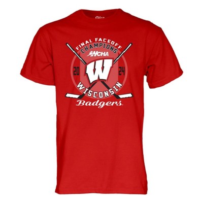 Blue 84 Wisconsin Badgers WoHockey 2024 WCHA Final Faceoff Champions T