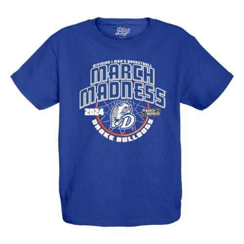 Blue 84 Drake Bulldogs 2024 Basketball March Madness T-Shirt