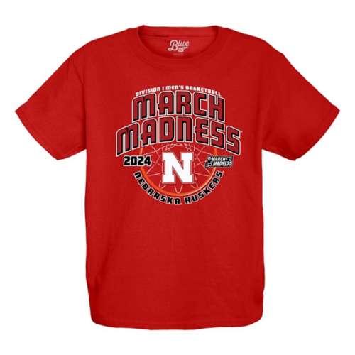 Blue 84 Nebraska Cornhuskers 2024 Basketball March Madness T-Shirt