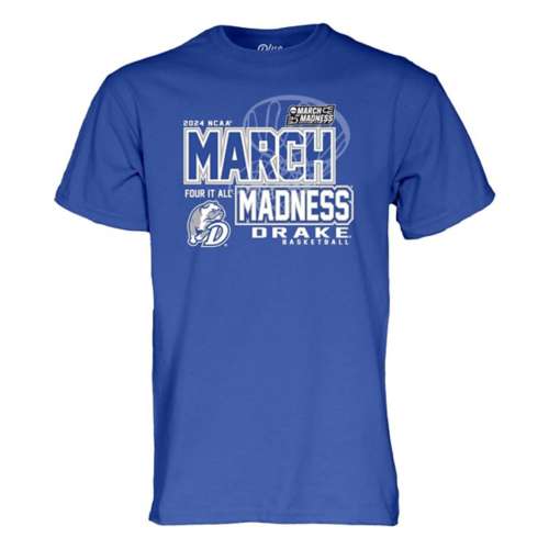 Blue 84 Drake Bulldogs 2024 Women's Basketball March Madness T-Shirt