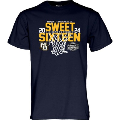 Blue 84 Marquette Golden Eagles 2024 March Madness Sweet 16 T-Shirt