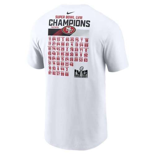 Nike Kansas City Chiefs Super Bowl LVIII Champions Roster T-Shirt