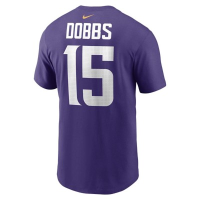 Nike Minnesota Vikings Joshua Dobbs #15 Name & Number T-Shirt