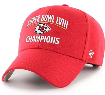 47 Brand BALMAIN REVERSIBLE BUCKET HAT WITH MONOGRAM Super Bowl LVIII Champions MVP Adjustable Hat