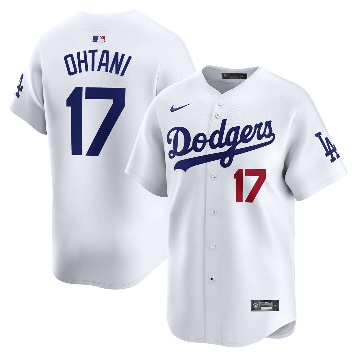 ボ*4様 Dodgers ユニフォーム Ohtani 17 Nike Los Angeles Dodgers Shohei Ohtani #17 Limited Jersey