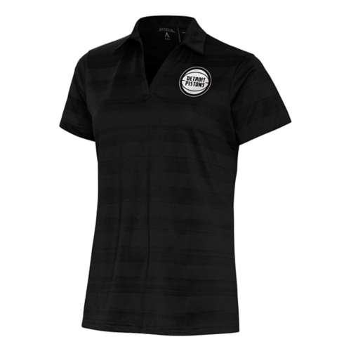 Antigua Women's Detroit Pistons Chest Logo Compass Polo