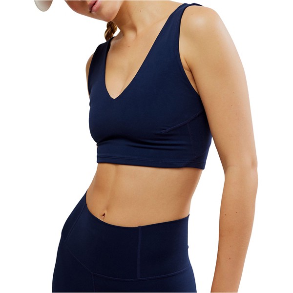 Women's FP Movement Never Better Crop Sports Bra Small Navy