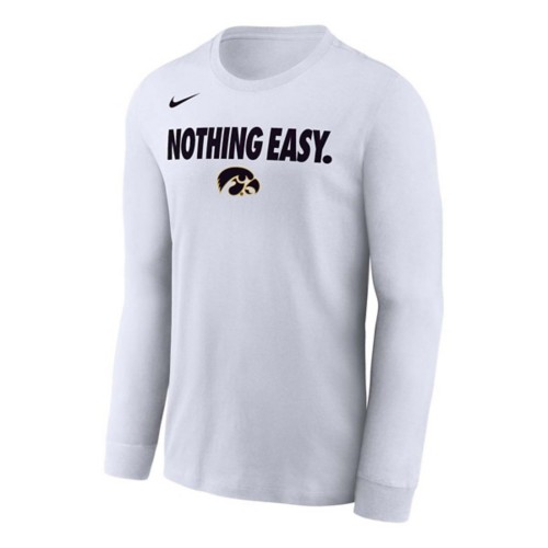 Nike Iowa Hawkeyes Nothing Easy Long Sleeve T-Shirt