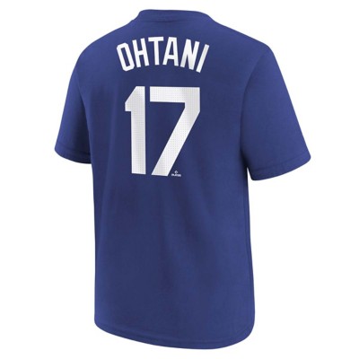 Nike Kids' Los Angeles Dodgers Shohei Ohtani #17 Home Name & Number T-Shirt