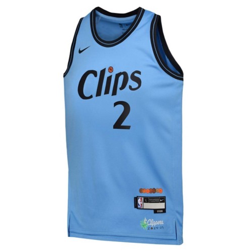 Nike Big Kids La Clippers Kawhi City Edition Jersey Big Kid Light Blue Black L Rookie Kids