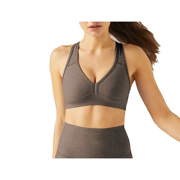 Women's Beyond Yoga Lift Your Spirits Sports Bra Small Umber