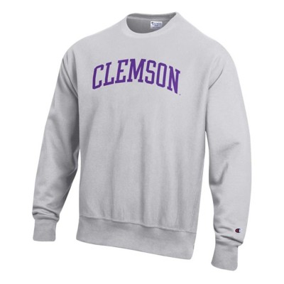 トップス Champion Reverse Weave EMERSON COLLEGE Men's Champion Heathered Gray Emerson College Lions Reverse