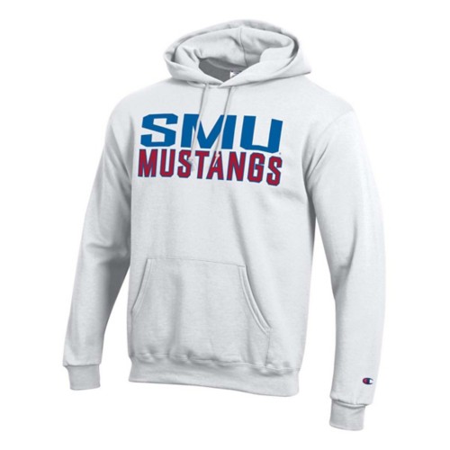 SMU Mustangs Champion Hoodie 2XLarge White