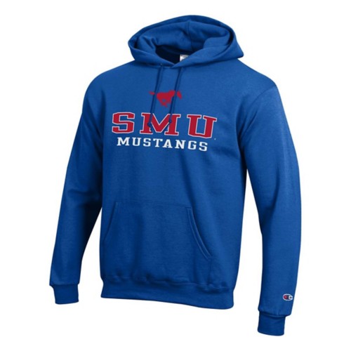 SMU Mustangs Champion Hoodie 2XLarge Blue