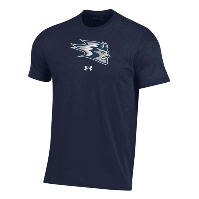 UW Stout Blue Devils Under Armour UW Stout Logo Performance Cotton T Shirt Large Blue