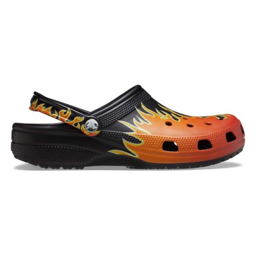 Adult Crocs Classic Flames Clogs
