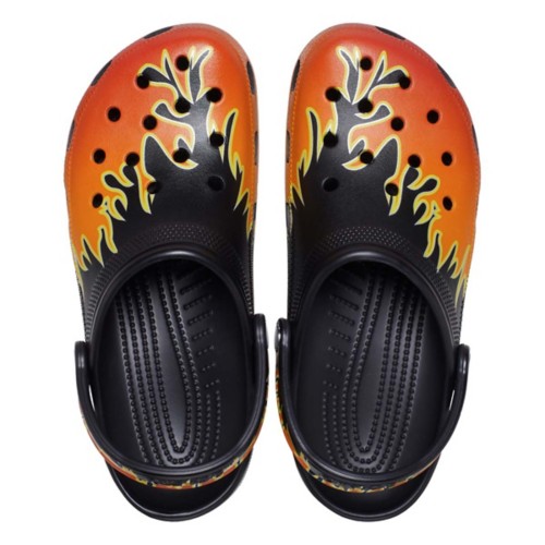 Adult Crocs Classic Flames Clogs