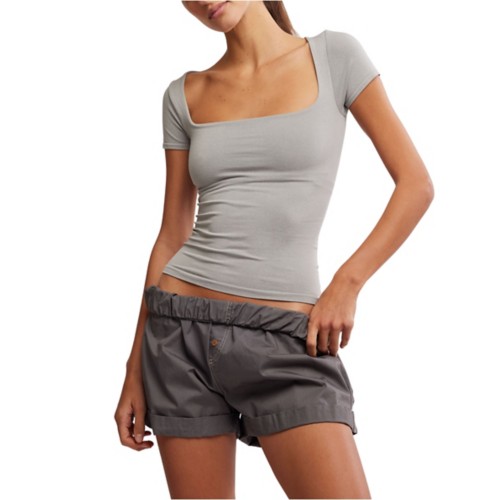 Women's Free People Clean Lines Baby Square Neck Shirt