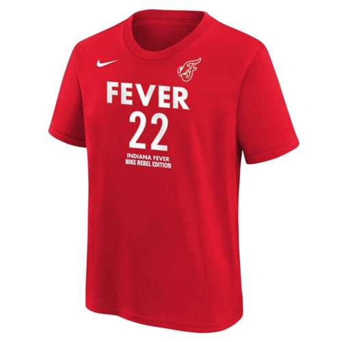 Nike Kids' Indiana Fever Caitlin Clark #22 Rebel Name & Number T-Shirt